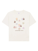 เสื้อยืดแขนสั้นผู้หญิง Boyfriend Jersey Printed Tee (WWS) สีขาว  Jet Stream