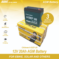 【Hot sales】♢CHILWEE EBIKE BATTERY 12V 20AH - 3 MONTH WARRANTY - CHILWEE 6-DZF-20 - SCREW TYPE - SUIT