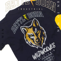 KAOS MOTIF ANAK 1-10 TAHUN PREMIUM - BATTLEBORN WILD WOLVES Fashion