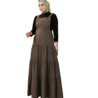 Pasolex Overall Dress 1248 Flamenka Ruffle Baby Kanvas Katun Overall Dress