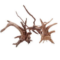 Aquarium Driftwood Branches Small Reptiles Trunk Natural Wood Fish for Tank Decoration 4.7in 7.5in 10.6in Length Plant S