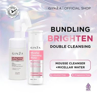 PAKET HEMAT Bundle Cleanser Ginza Brightening Mousse Cleanser Brightening + Micellar Water Brighteni