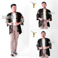 RAIKENI Kimono Troso | Kimono Outer Batik Tenun | Outer Batik | Kimono Batik Nusantara | Kimono Tenu