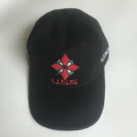 Biohazard Umbrella Security Service USS Logo Anime Black Adjustable Hat Cosplay Baseball Cap