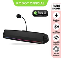 ROBOT RS500 Speaker Bluetooth 5.4 Gaming Soundbar Double Bass RGB 10W With Microphone - Speaker Soun