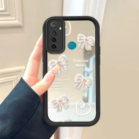 Cocok Untuk Realme 5 5i 5S 6i Casing HP Silikon Sederhana Sweet Stereoscopic Bowknot Cermin Anti Gor