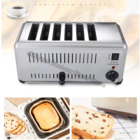 Toaster toaster Commercial 4 slices 6 slices toaster Sandwich maker Sandwich maker toaster Bread slice heating machine