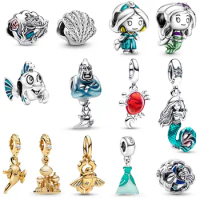 925 Sterling Silver Aladdin Princess Charms Herocross Disney Pendant Fit Original Pandora Bracelet For Women DIY Fashion Jewelry
