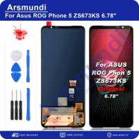 6.78" AMOLED For Asus ROG Phone 5 ZS673KS LCD Display Touch Screen Digitizer Assembly For Asus ROG 5 ROG5 I005DA