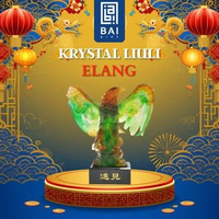BAI GIFT Patung Elang Krystal Pajangan Elang Krystal Hadiah Premium