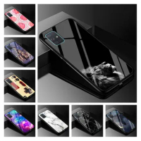 Glass Back Cover For Samsung Galaxy M51 M31 M31s Case Tempered Glass Case For Samsung A21s S10 lite Note 10 lite Case M 51 Funda