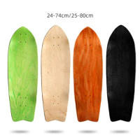 1 Piece Skateboard Deck Surf Skateboard Outdoor Skate Board Land 7 Layer Wood 25x80 24x74cm 31.5/29 Design Accessories
