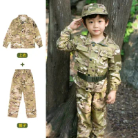 Military Uniform for Kids Training Suit Boy Special Force Combat Jacket Pants Set Army Camouflage Children Soldier Clothes
