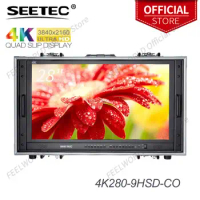 SEETEC 4K280-9HSD-CO 4K Monitor 28" 3840x2160 Ultra-HD Resolution Carry-on Broadcast LCD Monitor with Suitcase Monitoring Studio