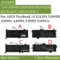 C21N1818 B21N1818 B21N1818-2 B21N1818-3 7.6V 32WH Laptop Battery For ASUS VivoBook 15 X512FA X509FB A509FA A409FL F509FJ X509UA