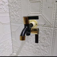kran cabang black gold kran shower cabang hitam gold