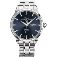 【BALL 波爾】Trainmaster系列 簡約時尚 機械腕錶 39.5mm 母親節 禮物 推薦(NM2080D-SJ-BE)