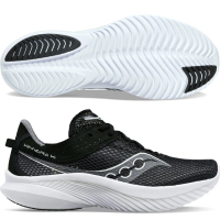 SAUCONY 索康尼 KINVARA 14 男款 2E 寬楦 路跑鞋(S20824-05 黑白 競速 訓練 慢跑鞋)