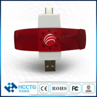 USB Type A &amp;USB Type C Token NFC Reader Moblie Contactless Smart Card Reader DCR37