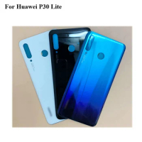 Tested NEW Black For Huawei P30 Lite p 30 Lite Full Battery Cover Back Cover Door Housing Case For Huawei p30lite with logo
