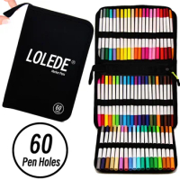 60 Pen Holes Large Capacity Pencil Cases School Supplies Organizers Box Bags for Artistic Material Pouch Girls Astethic Holster