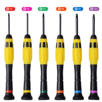 6 in 1 Torx Screwdriver Set T5 T6 T8 T9 T10 Magnetic Screwdrivers for Nintendo Switch Electronic Watch Glasses Repair Hand Tools