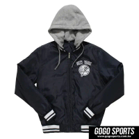 【GOGO SPORTS】MLB-洋基隊後背繡花鋪棉可拆帽棒球外套(5660702)-XL