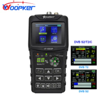 Woopker VF6800P Digital Sat Finder Combo Support DVB T2/S2/C Sat Finder Satellite TV Receiver DVB-T2 Signal Tuner