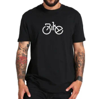 100% Cotton Bike T Shirt Original Design Logo Print Cool Creative Design Tops Tshirt Summer Simple Graphic T-shirt