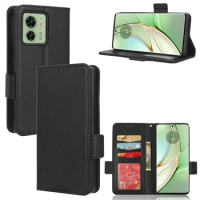 For Motorola Edge 40 Luxury Flip PU Leather Wallet Lanyard Stand Case For Motorola Edge 40 Side buckle Business Phone Case