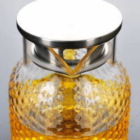 耐高溫涼白開水杯夏天涼水壺套裝帶托盤儲水冷泡茶壺玻璃北歐風格