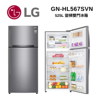 LG樂金 GN-HL567SVN WiFi變頻雙門冰箱 星辰銀/525公升 (冷藏389/冷凍136)