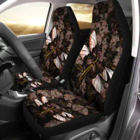 Colorful Dragonfly Print Universal Car Seat Covers Fit for Cars Trucks SUV or Van Auto Seat Cover Protector 2 PCS