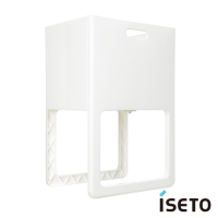 ISETO 折疊高腳置物籃 (牛奶白)
