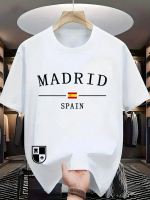 Kaos Distro SIZE JUMBO M - 6XL BIGSIZE PREMIUM Sablon MADRID SPAIN Terbaru Pria/ Wanita Unisex Catt