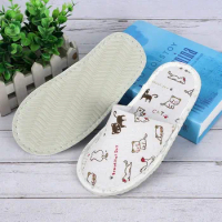 1Pairs Disposable Slippers Hotel Travel Slipper Sanitary Party Home Guest Use Unisex Closed Toe Shoes Salon Homestay Slippers