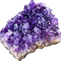 Natural Amethyst Geode Cave Healing Crystal Stones Rock Cluster Druzy Witchcraft Raw Amethyst Gemstone Specimen