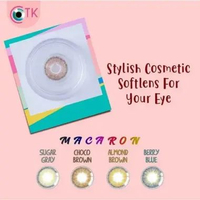 Softlens MACARON Dia. 14.50mm By CTK Normal & Minus -0.50 sd -6.00 -2.00 Sugar Grey