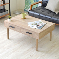HOPMA家具 摩登二抽茶几桌 台灣製造 和室桌-寬90x深50x高40.5cm