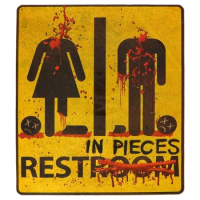 Halloween Bloody Toilet Sticker for Spooky Holiday Mirror Decals Dropship