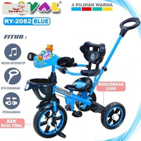 [BIG SALE] ROYAL TRICYCLE RY-2082 SEPEDA ANAK RODA 3 BMX BIKE ANAK + MAINAN + MUSIK INTERAKTIF + DOR