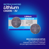 Baterai Kancing Lithium CR2016 3V (1 PCS)