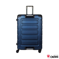 CROWN 皇冠 30吋鋁框箱 藍色 悍馬箱 獨特箱面手把 行李箱