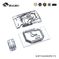 Bykski Back Plate Full Copper Water Cooling Block Kit For NVIDIA Geforce RTX 3090 FE Founders Edition ,N-RTX3090FE-TC