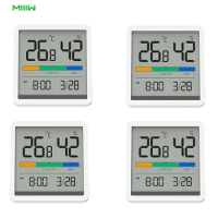 Miiiw Mute Temperature And Humidity Clock Home Indoor High-Precision Baby Room C/F Temperature Monit