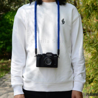 Handmade cowhide Camera Nylon Strap Shoulder Sling Belt For Sony A7C A9 II A7R4 Nikon XS10 Leica Q2 M10 Fujifilm XT4 X100V RX100