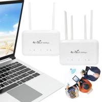 4G LTE WiFi Router Hotspot with SIM Card Slot 300Mbps Wireless Mobile WiFi Hotspot Routers DNS VPN High Gain Antennas