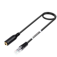 Smartphone headset with microphone Adapter to RJ9 Plug ONLY For Yealink T21 T41 ,Snom,Grandstream GXP1200 Phones,etc