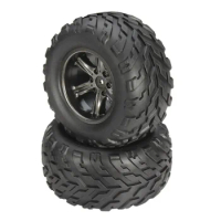 2PCS Tyres With Sponge 9115 2.4GHz Car Spare Parts Tyres With Sponge 15-ZJ01 Plastic&amp;Rubber Wheel