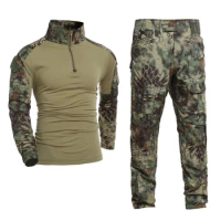 Gen2 Tactical Uniform Kryptek Mandrake Camouflage Men Hunting Clothes Combat Shirt Pants Set Airsoft Sniper BDU Ghillie Suit